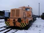 Lok 2 der IG Weieritztalbahn steht am 13.12.2008 in Freital-Hainsberg.