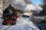 99 1734-5, 22.01.2017 - am Bahnübergang in Spechtritz