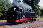 99 1734 der Weieritztalbahn setzt am 09.10.2010 im Bf. Dippoldiswalde um.