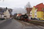 99 1777 mit P5006 am Nachmittag des 31.12.2012 kurz vor Erreichen des Haltepunktes Freital-Comannsdorf.