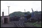 Blick am 18.5.1996 in das Schmalspur BW Freital Hainsberg.