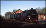 99728 ist hier am 3.5.1995 mit einem Personenzug aus Zittau morgens in Bertsdorf angekommen.