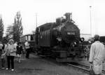 100 Jahre Zittauer Schmalspurbahn: 99 713 am 26.05.1990 im Bahnhof Zittau.