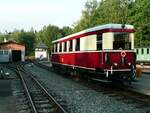 Triebwagen VT 137 322 anläßlich der Einweihungsfahrt am 11.08.2007