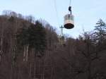 Gondel 1 der Burgberg Seilbahn am 23. Dezember 2015 in Bad Harzburg. 

