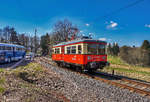 479 204-6 fährt als als RB 29934 aus Lichtenhain (a d Bergbahn) in die Endhaltestelle Cursdorf .