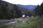 Oberweissbacher Bergbahn, Ausweiche.(Anfang der 90ziger Jahre)