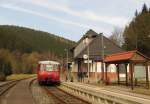 OBS 772 140 als RB 29886 nach Rottenbach, am 16.03.2015 in Katzhütte.