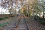 Anschlugleis VEW in Witten, die Aufnahme wurde von einem ffentlichen Bahnbergang gemacht.