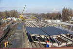 25. Januar 2025 - umfangreiche Gleisbauarbeiten im Bereich des Bahnhofs Sande in Friesland