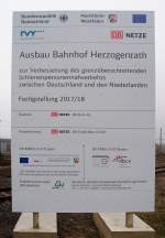Ausbau in Herzogenrath, vor Jahren beschlossen jetzt geht´s Los.
Gesehen am 5.12.2014 
