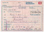 handgeschriebene Fahrkarte 17.07.1992 Deutsche Bundesbahn von Nürnberg nach Dresden über Oberkotzau - Gutenfürst ; (Scan)      interessant: die Aufteilung 180 km DB + 213 km DR