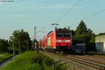 Die 146 112-0  Baden-Wrttemberg bewegt was  mit dem RE 4725 (Karlsruhe-Konstanz) bei Bruchhausen.