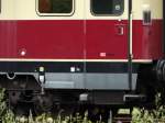 Das gibts nur bei der DB das DB Bahn Logo am Historischen TEE Wagen am 14.06.14 in Koblenz Lützel 