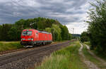 193 321 DB Cargo als Lz bei Postbauer-Heng Richtung Nürnberg, 24.07.2020