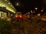 Am Abend des 17.8.08 steht die NOB 80611 auf Gleis 2 zur Abfahrt nach Husum bereit.