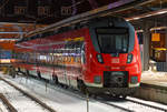 Nachtruhe für diesen Talent 2  am Bahnsteig 2 in Stralsund.