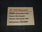 IC 1143  Bussard  Kln - Goslar