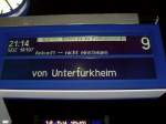 Ankunft des Sonderzuges aus Stuttgart Untertrkheim mit ner Stunde versptung.