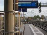 Nicht ablesbarer Fahrzielanzeiger in Erkner.  onderzug ber furt (Oder) nach epin . 28.4.2012