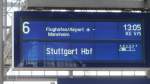 Zugzielanzeiger fr den ICE 575 nach Stuttgart Hbf in Frankfurt(Main)Hbf.(6.8.2012)