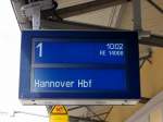 RE 14008 nach Hannover Hbf, am 10.09.2013.