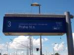 Am 15.Juni 2014 hieß es für den EC 379 aus Binz bereits in Praha Endstation.Planmäßig fährt der Zug weiter nach Brno.Aufgenommen am 15.Juni 2014 in Bergen/Rügen.