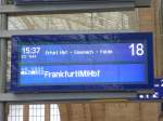 Zugzielanzeiger für den ICE1544 nach Frankfurt(Main) Hbf.