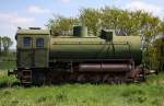 Dampfspeicherlok FLC 14594 der VEB Zuckerfabrik Walschleben, fotografiert im Industriemuseum Zuckerfabrik Oldisleben am 05.05.2011 --> Die Lok wurde 1985 vom RAW Meiningen mit der Fabriknummer 03062 gebaut. --> Achsfolge C-fl ( 3-achsig - feuerlos )