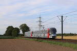 Rheinbahn AG, Wagennummer: 4308+4305, Linie: U79 nach Düsseldorf Hbf, Ort: Wittlaer, Datum: 11.07.2023