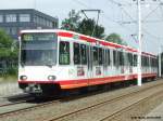 Eine Doppelgarnitur U35 der Bogestra auf dem Weg in Richtung BO-Querenburg Hustadt. (Universittsstrasse, 20.06.2008)