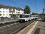 Linie 68 mit Fahrtrichtung Bornheim konnte am 16.8.13 bei der Einfahrt in die Haltestelle  Bonn West  bildlich festgehalten werden.
