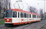 Wagen 125 auf der U 47 ám 16.3.1989 in Dortmund Braumbauer.