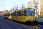 EVAG-Doppelzug der 51er Serie an der (H) Margarethenhhe als Linie U17 Richtung Gelsenkirchen Buerer Strae.