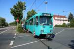 VGF Düwag Ptb Wagen 720 am 30.06.18 zum Abschied der Ptb Wagen auf der Linie U7 den ganzen Tag Unterwegs