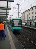 Ein neuer U5 Wagen der VGF am 27.04.11 in Frankfurt am Main 