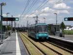 Ein U5 Wagen der VGF in Frankfurt am Main Riedberg am 09.07.11