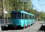 VGF Düwag Ptb Wagen 702 am 21.04.16 in Frankfurt am Main Eckenheim