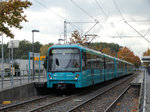 VGF Bombardier U5-50 Wagen 850 am 18.10.16 in Frankfurt Enkheim