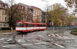 Die älteste noch betriebsfähige U-Bahn Frankfurts VGF Düwag U2 Wagen 303 am 05.11.16 auf der Linie U5 in Eckenheim