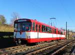 VGF Düwag U2 Wagen 303 als Nikolaus Express am 03.12.16 in Frankfurt Niederursel