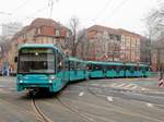 VGF Bombardier U5-25 Wagen 644 am 31.12.16 in Frankfurt am Main 