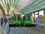 ÜSTRA Hannoversche Verkehrsbetriebe TW6000 Wagen 6142 und 6251 Treffen sich am 17.11.17 in Hannover