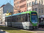 Stadtbahn Hannover Zug 3089a mit Linie 17 zur Wallensteinstraße kurz hinter Steintor, 08.03.2021.