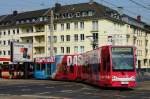 Niederflurwagen 4106 auf der Kreuzung Aachener Str./Grtel am 22.04.2013.