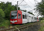 Kölner Stadtbahn, KVB Nr. 4096, Linie 7 nach Zündorf in Porz - 08.07.2019