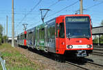 Stadtbahn Köln-Bonn, KVB-Nr 2332. Linie 18 in Brühl-Vochem - 26.04.2021