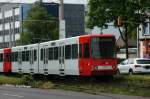 B-Wagen 2222 hat eine Neulackierung erhalten. Hier zu sehen am 11.06.2012 auf der Luxemburger Strae.