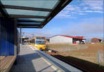 Eine Stadtbahnhaltestelle für einen Aussiedlerhof -    Ganz so ist es nicht.