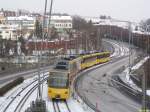 . S-Kurven -

Stadtbahn-Doppeltraktion der U6 auf der Löwentorbrücke, 

28.1.2005 (M)